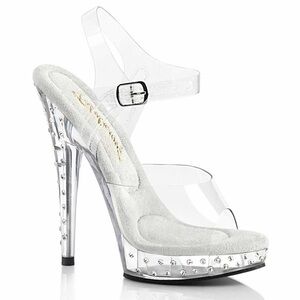New in Box Fabulicious Sultry Clear Heels 608DT